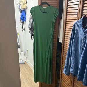 Reformation Forest Green Maxi Dress